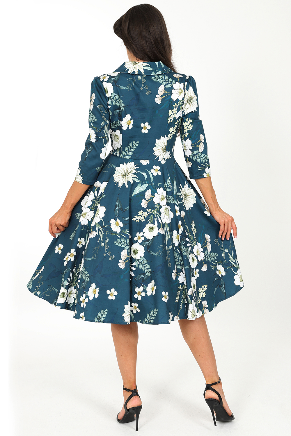 Petal Floral Swing Dress